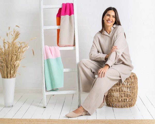 Musselin Bluse & Dreieckstuch
