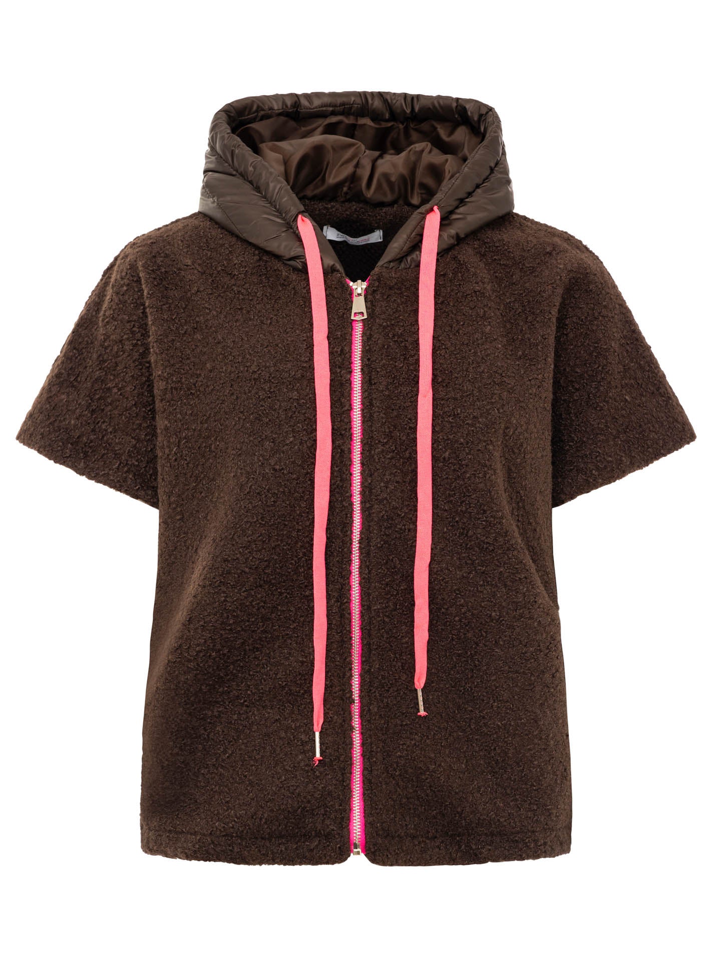 1/2 Arm Teddyshirt mit Kapuze