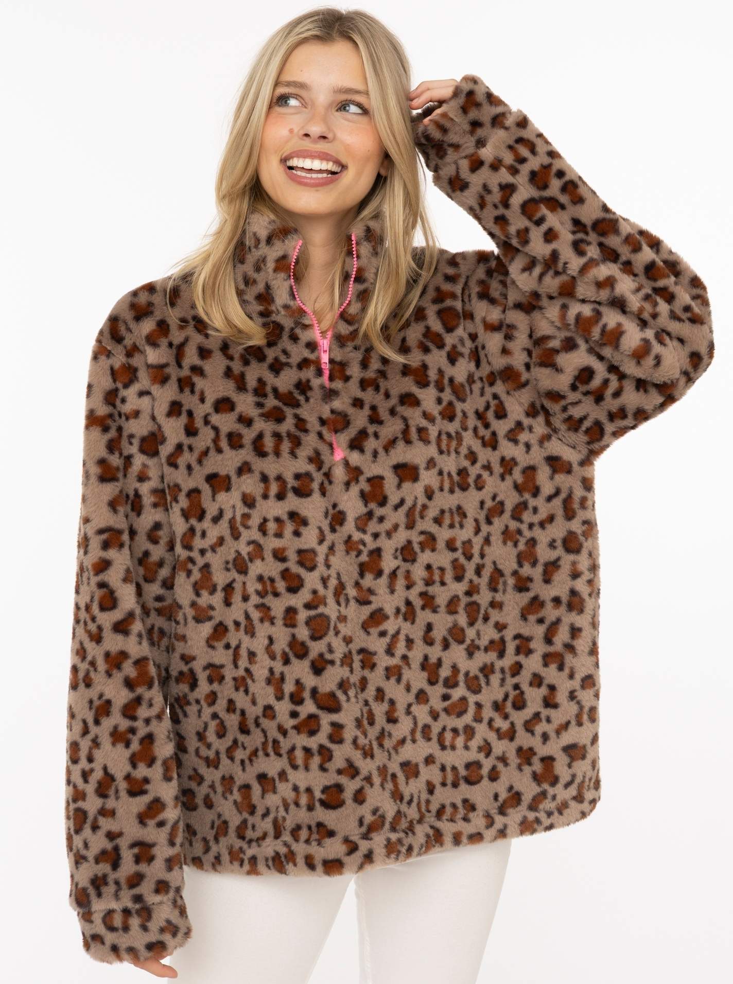 Fake Fur Troyer Cozy Leo