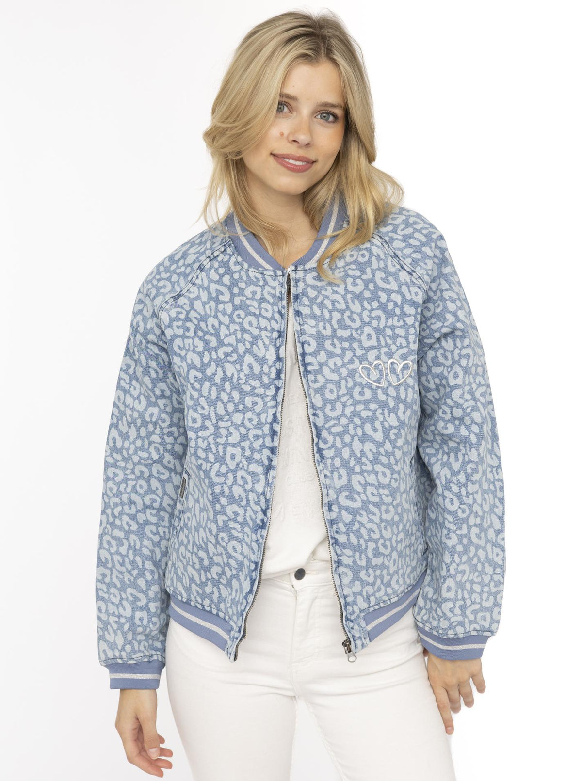 Jeansbomberjacke "Leo Sparkle"