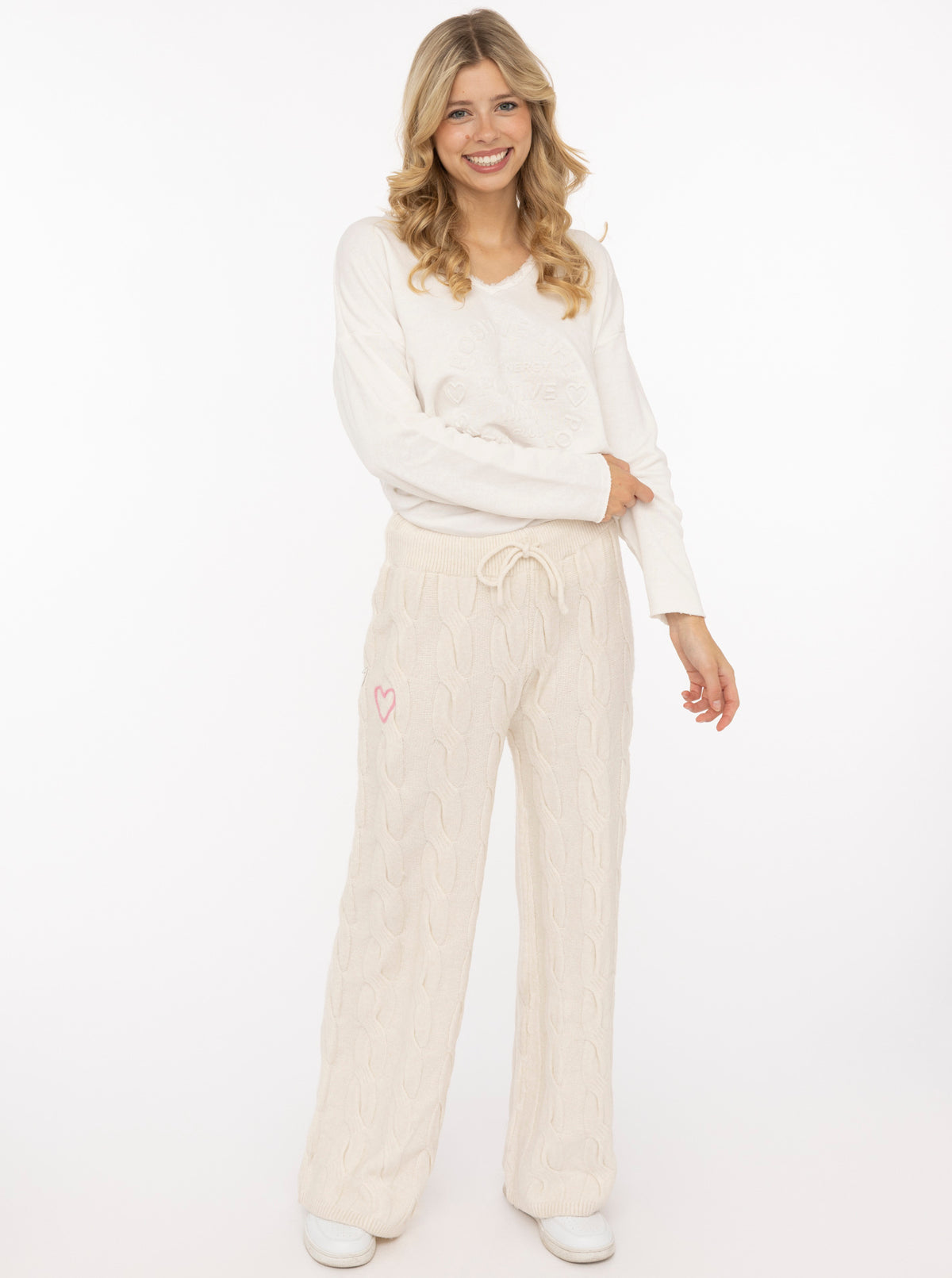 Lounge Hose "Cozy Zopfstrick"