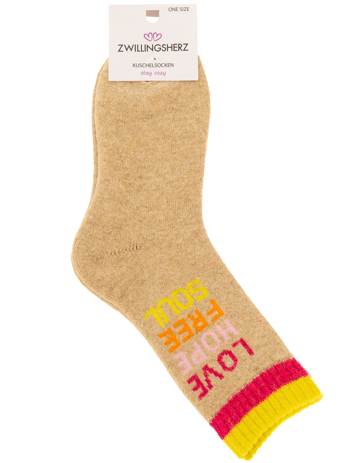 Socken "Love Hope Free"