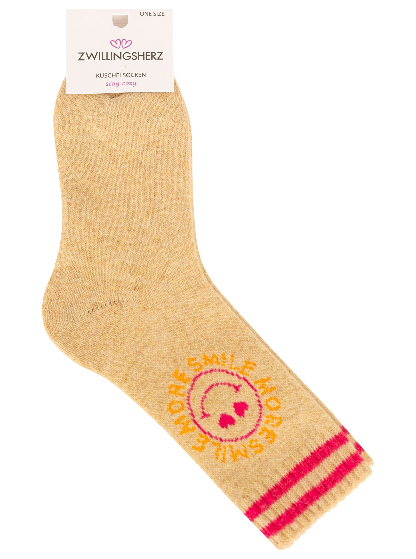 Socken "Smile More"