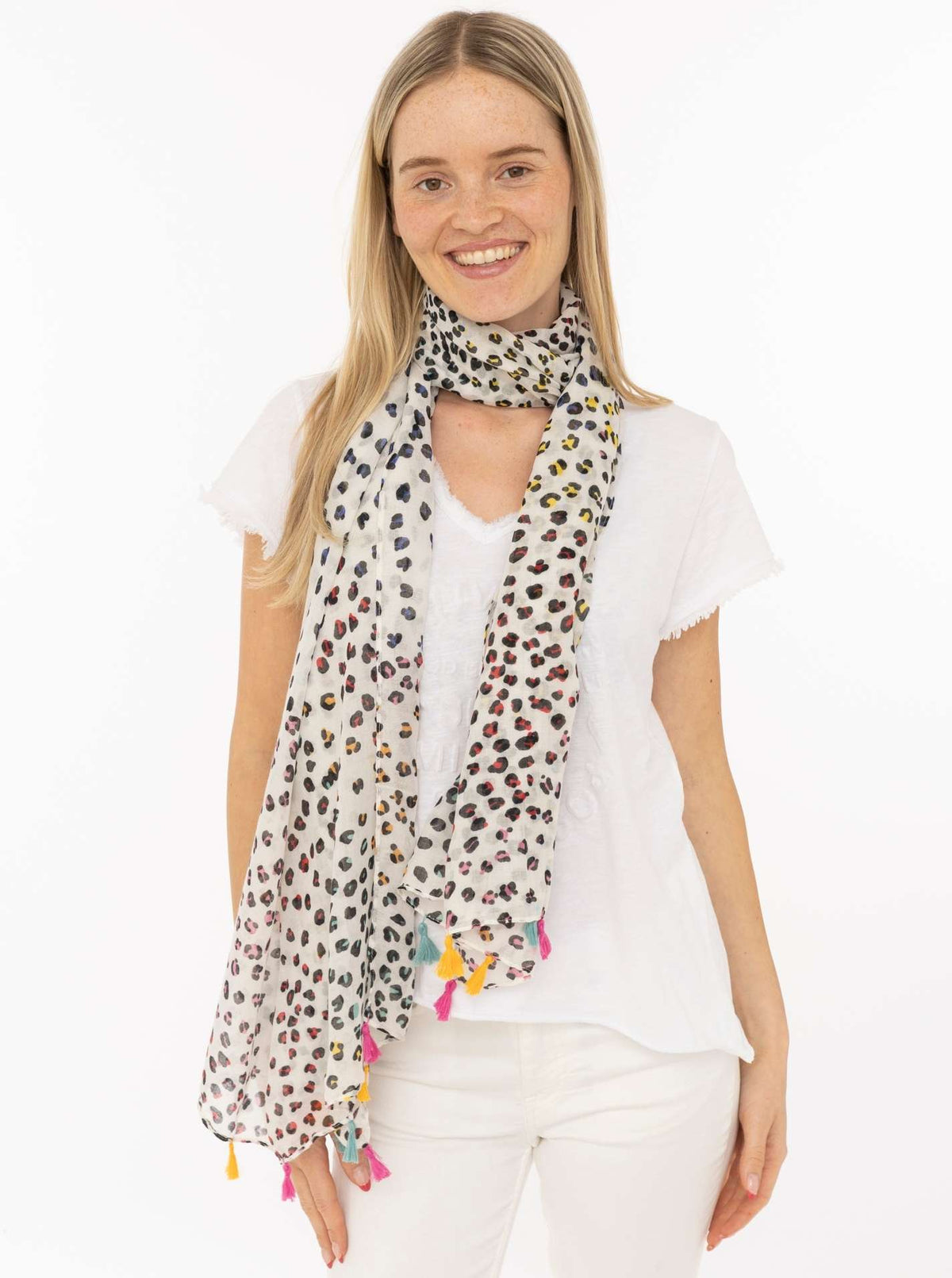 Tuch "Dots & Tassels"