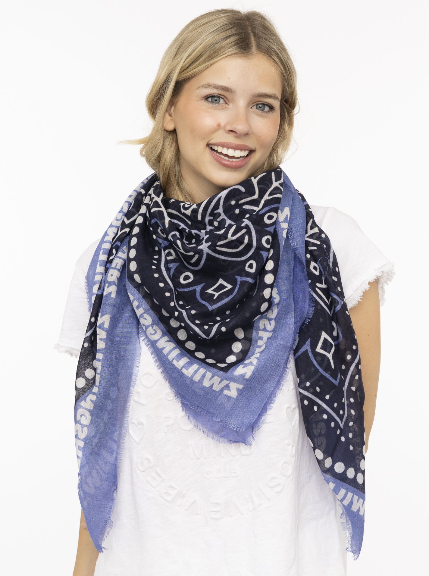 Viereckstuch Druck "Zwillingsherz Paisley"