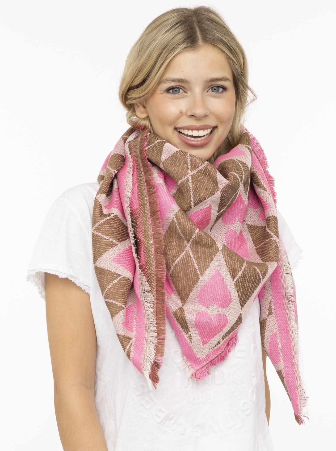 Viereckstuch "Heart Plaid"
