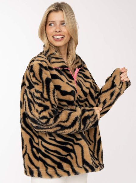 Fake Fur Troyer Zebra