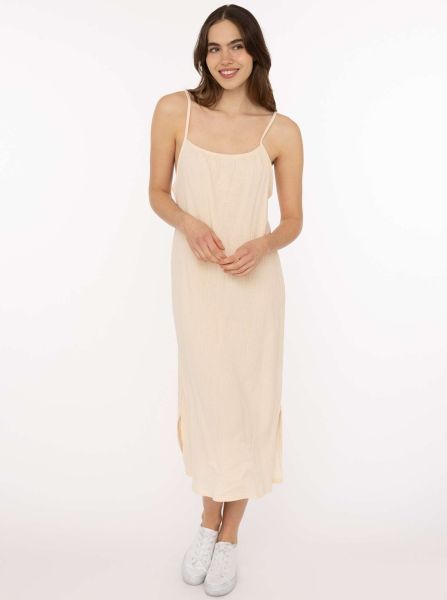 Trägerkleid Maxi Musselin "Uni"