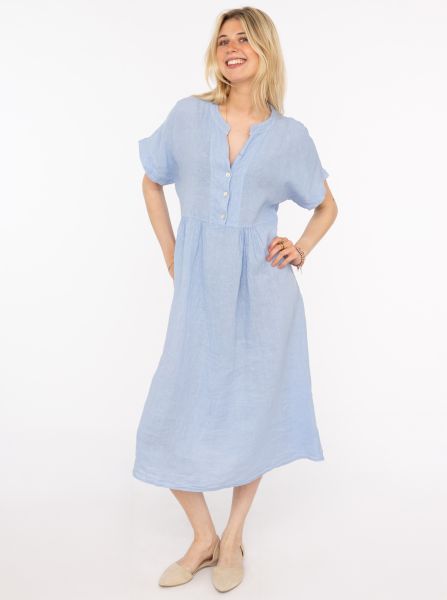 100% Leinen Maxikleid "Deluxe"