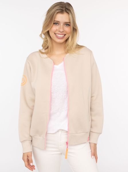 Sweatbomberjacke "Smile Regenbogen"