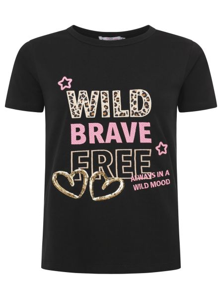 T-Shirt "Wild Brave Free"