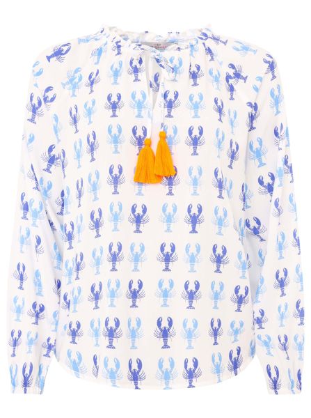 Bluse "Lobster Zweifarbig"