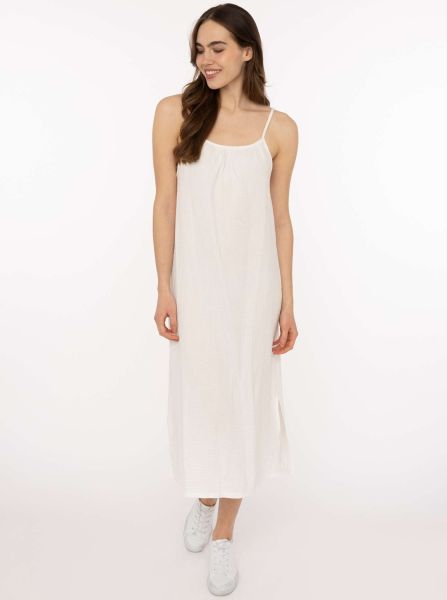 Trägerkleid Maxi Musselin "Uni"