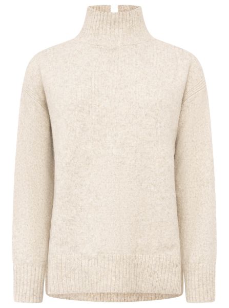 Pullover Stehkragen mit Schlitzen "Uni"