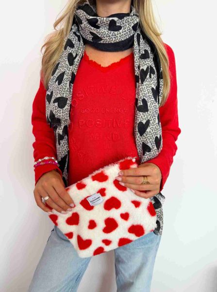 Kosmetiktasche Teddy "Herzen"