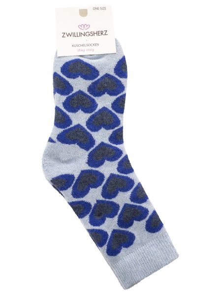 Kuschelsocken Wollmix "Herzmix"