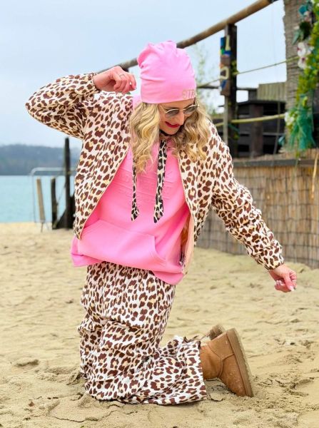 Zipper Jacke Musselin "Leo Strandpink"