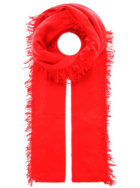 100% XXL Kaschmir Fransenschal "Uni"