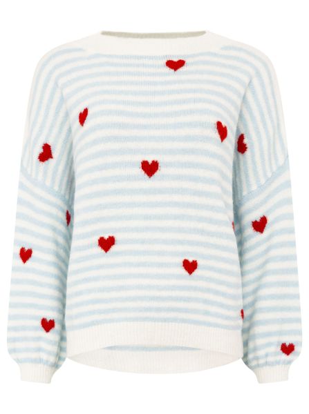 Pullover "Herzchen & Streifen"