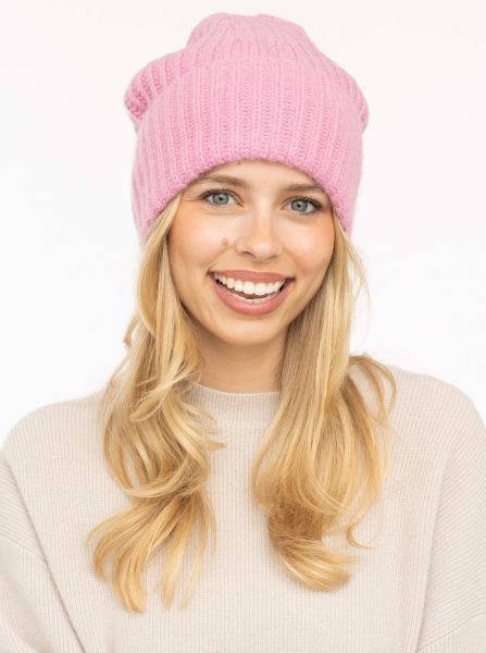 100% Cashmere Grobstrickmütze