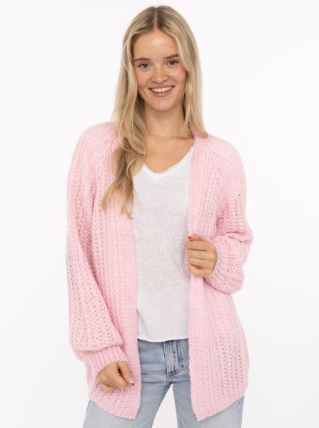 Grobstrick Cardigan Wollmix "Grobe Maschen"