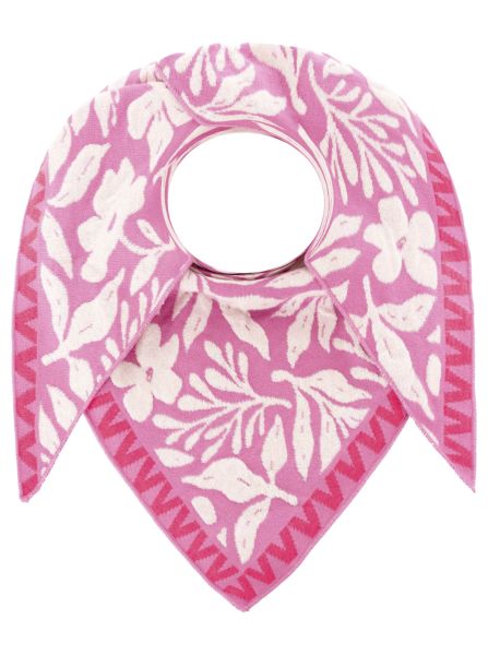 Dreieckstuch BW "Blumen Zick Zack"