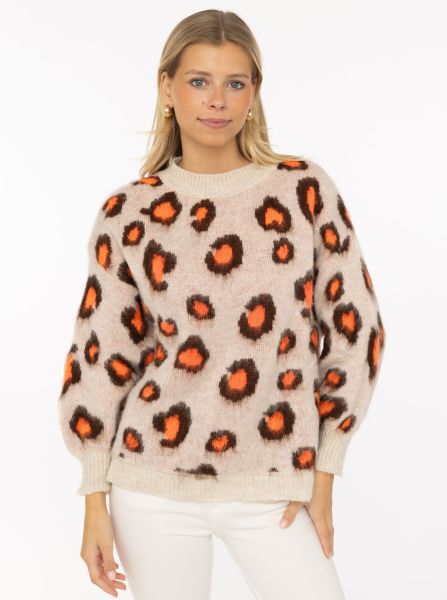Kuschel-Pullover "Rundhals Soft Leo"