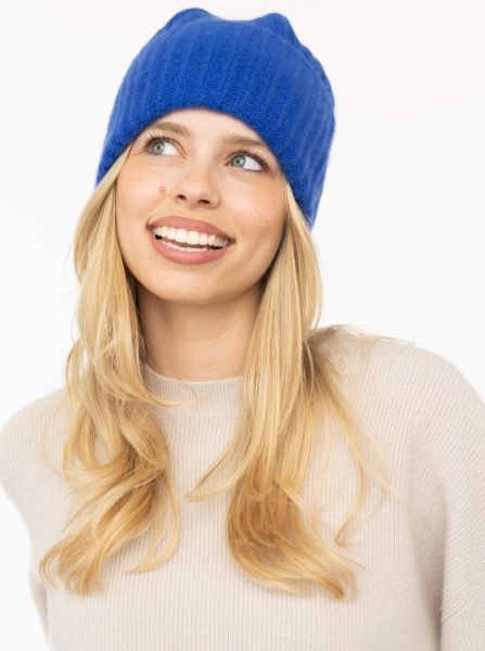100% Cashmere Grobstrickmütze