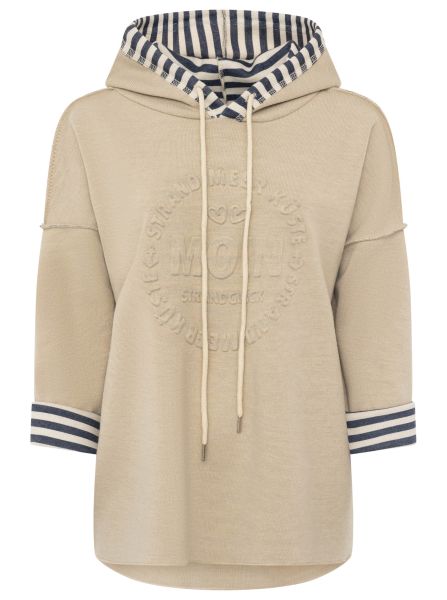 Doubleface Hoodie "Moin & Streifen"