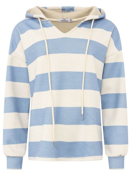 Hoodie Doubleface "Große Streifen"