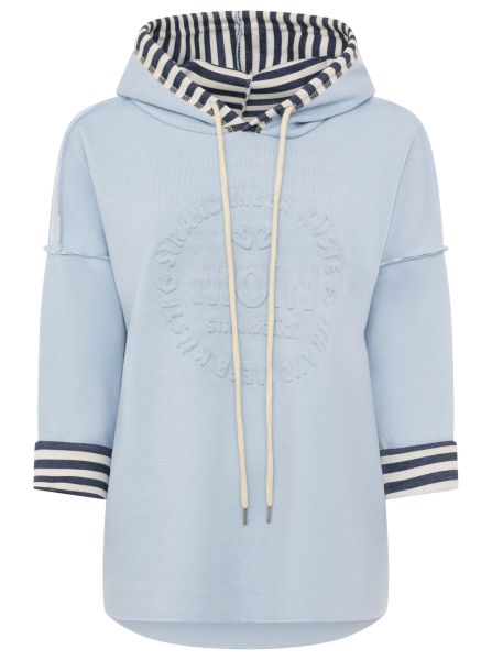 Doubleface Hoodie "Moin & Streifen"