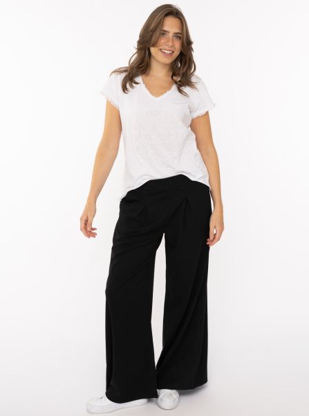 Oversize Stoffhose "Bundfalte"