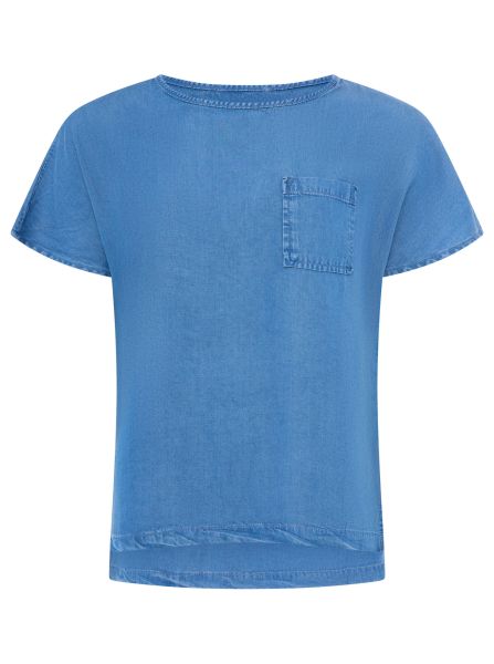 Kurzarmshirt aus Lyocell