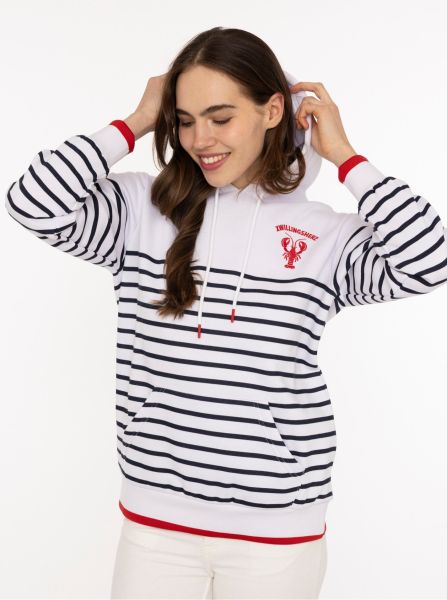Hoodie "Streifen Lobster"