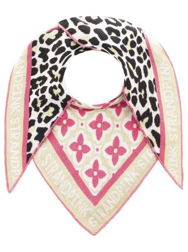 Dreieckstuch "Strandpink Leo Ornamente"