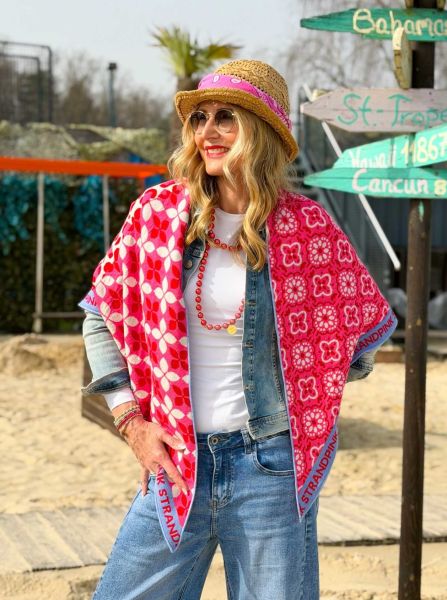 Dreieckstuch BW "Strandpink Muster Mix"