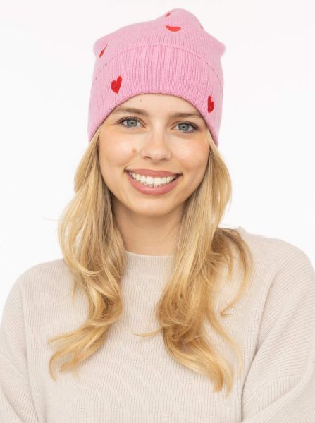 100% Cashmere Mütze "Herzchen"