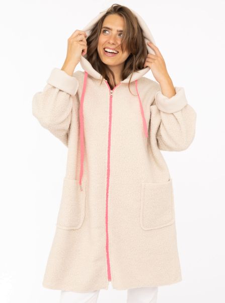 Oversize Teddy Mantel "Neon"