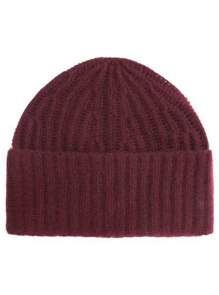 100% Kaschmir Grobstrick Mütze "Uni"