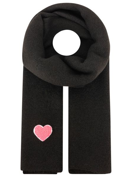 Strickschal Wollmix "Uni & Herz"