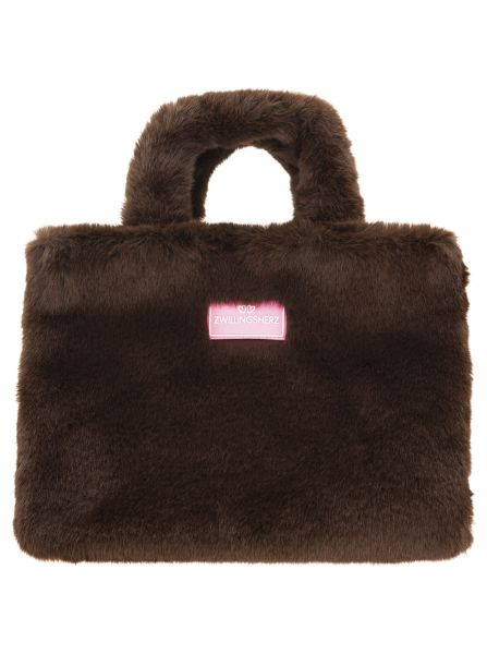 Shopper Klein "Fake Fur & Patch"