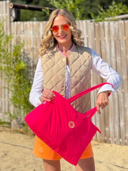 Stepptasche "Be Happy Strandpink"