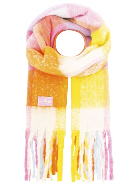 XXL Winterschal "Karos & Big Tassel"