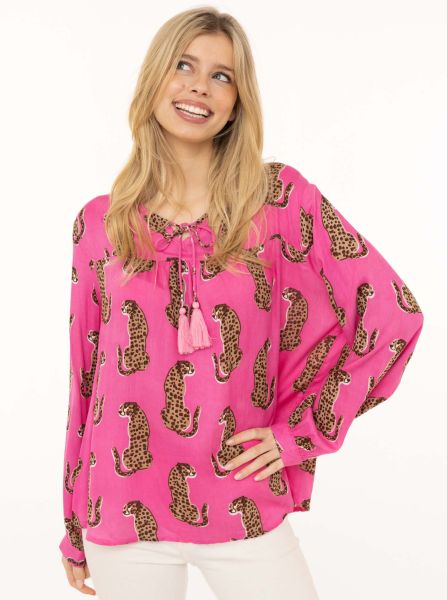 Bluse "Lovely Leopard"