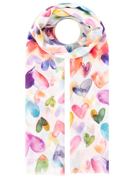 Tuch "Aquarell Herzen"