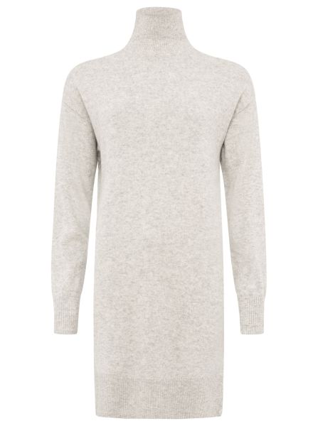 100% Kaschmir Strickkleid "Stehkragen"