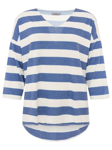 Viskose Oversize Shirt "Streifen"