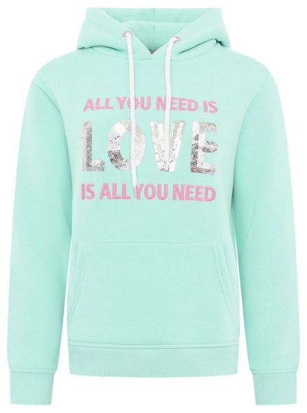 Hoodie "Paillette Love is all you needZH"