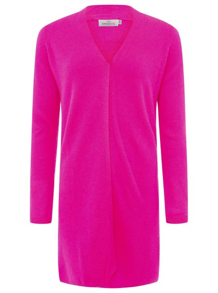 100% Kaschmir Strickjacke Lang "Uni"