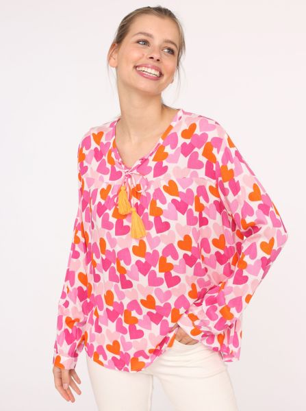 Bluse "Bunte Herzen"